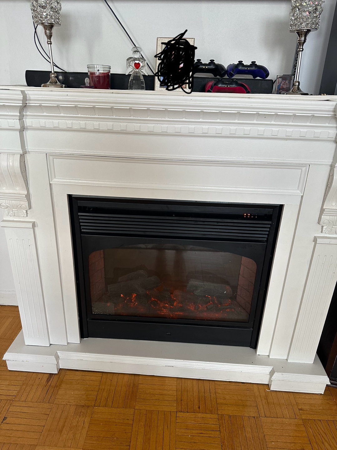 Electric Fireplace Mantel