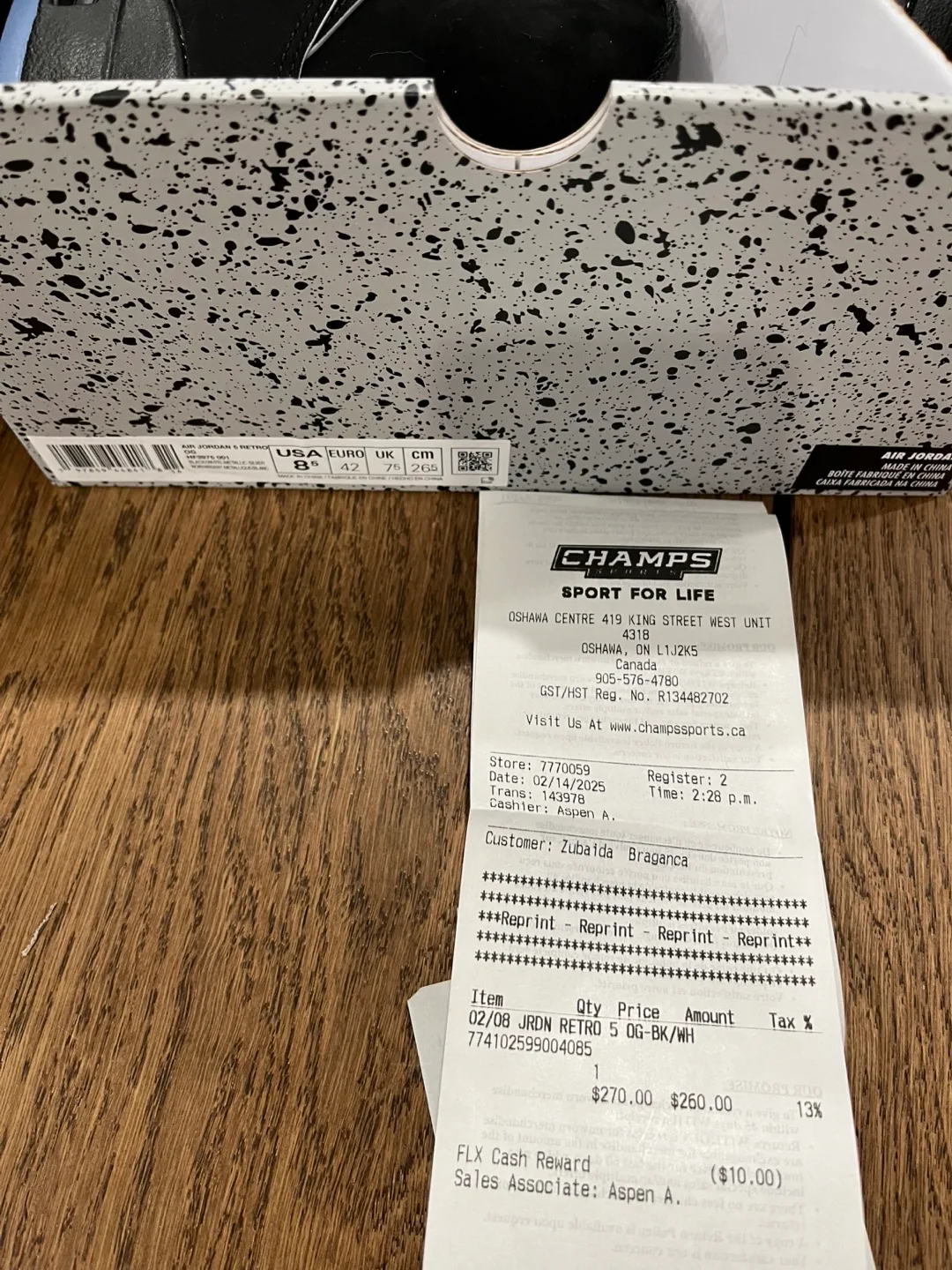 Jordan 5 Metallic Size 8 & 8.5 image indicator(6)