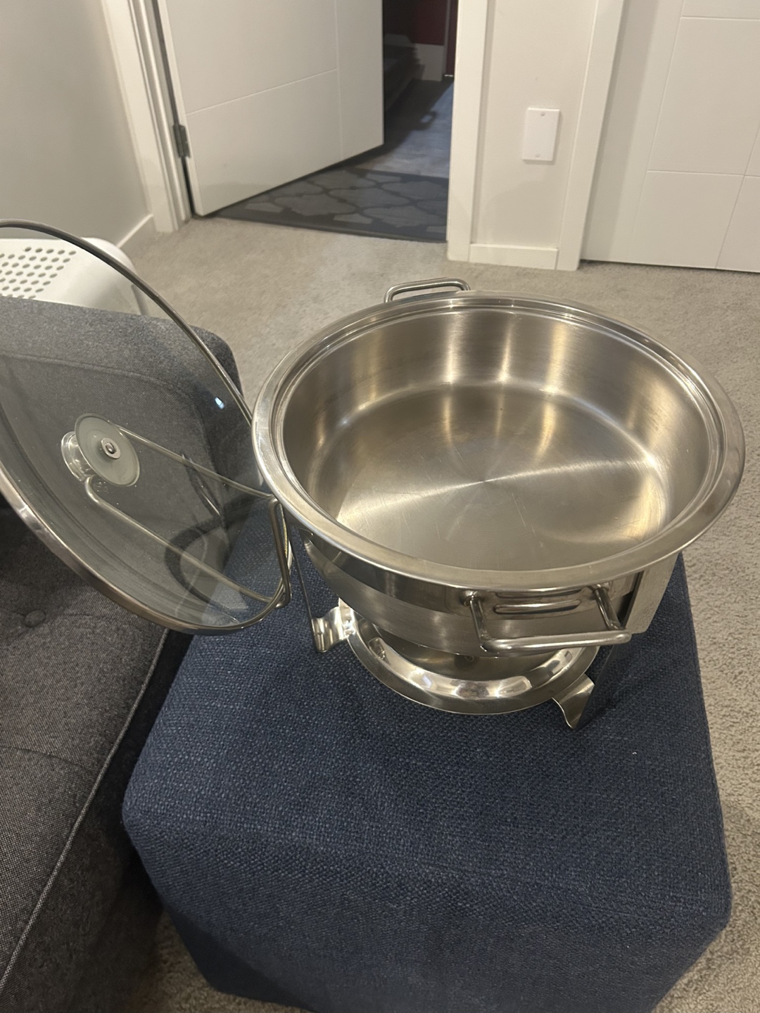 Three Stainless Steel Chafing Dishes - photo 2