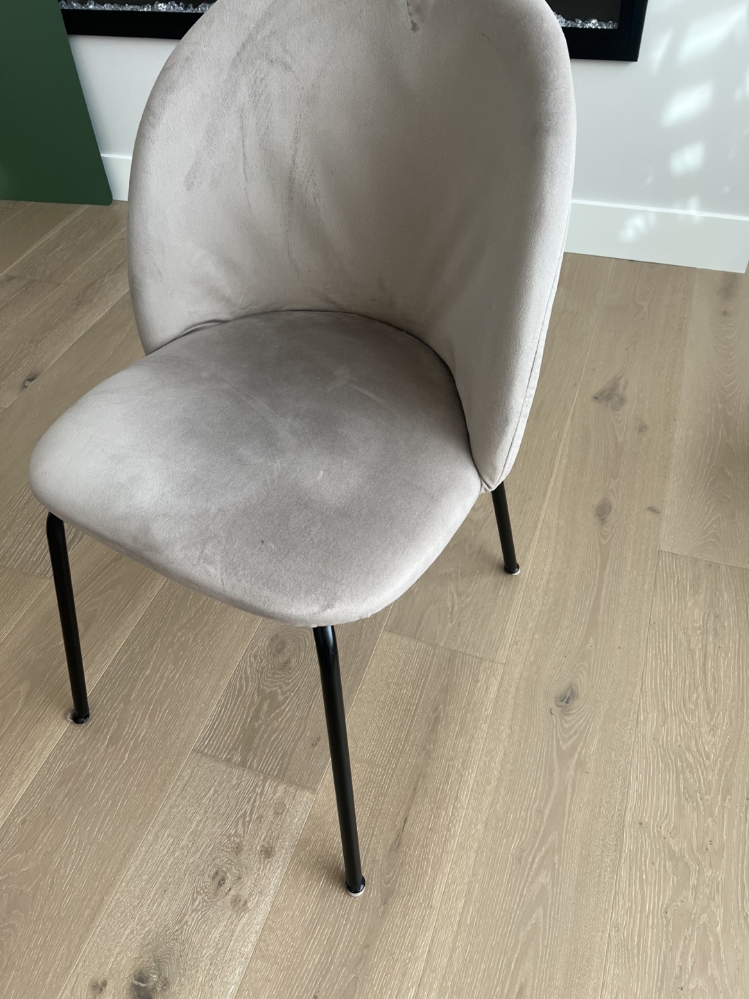 Glass Top Dining Table with Four Velvet Chairs - photo 4