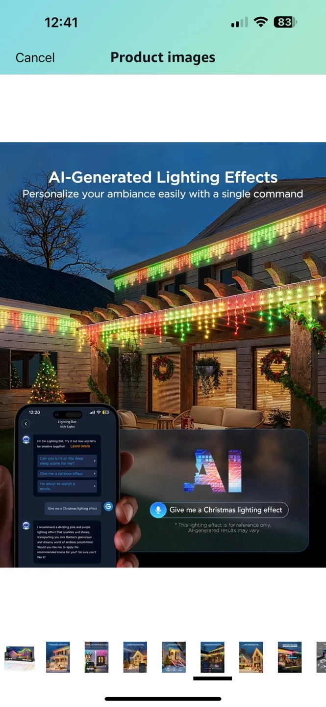 Govee RGBIC Icicle Lights - Smart Holiday Lights image indicator(6)