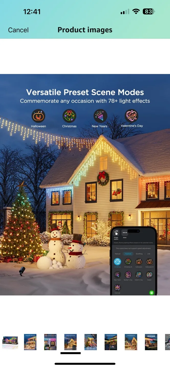 Govee RGBIC Icicle Lights - Smart Holiday Lights image indicator(5)