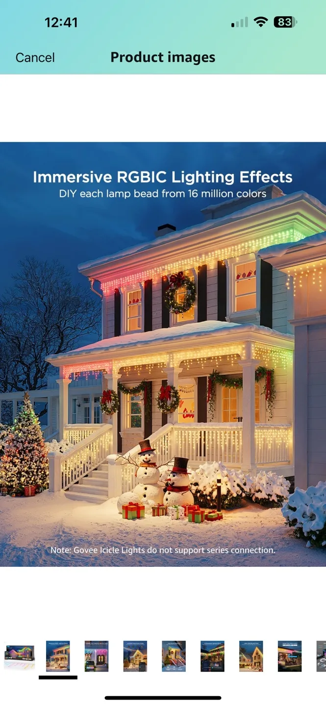 Govee RGBIC Icicle Lights - Smart Holiday Lights image indicator(3)