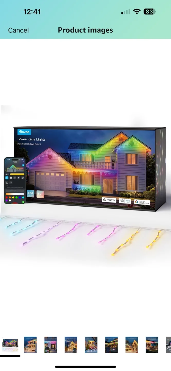 Govee RGBIC Icicle Lights - Smart Holiday Lights image indicator(2)