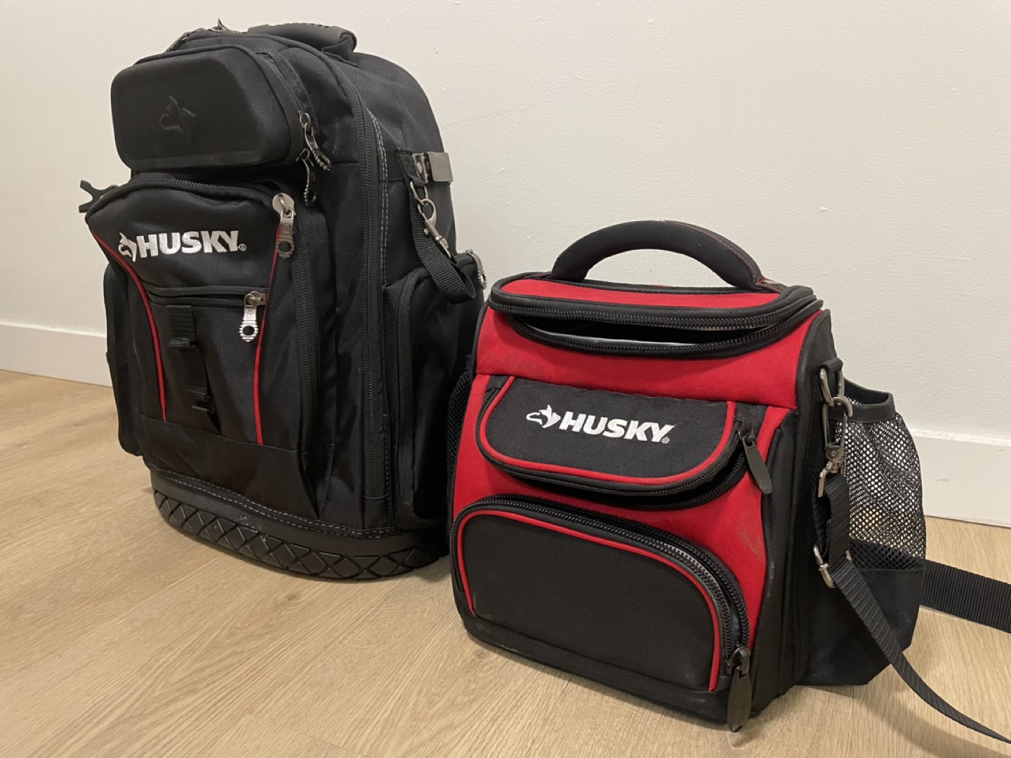 Husky Tool Backpack and Lunch Bag Set