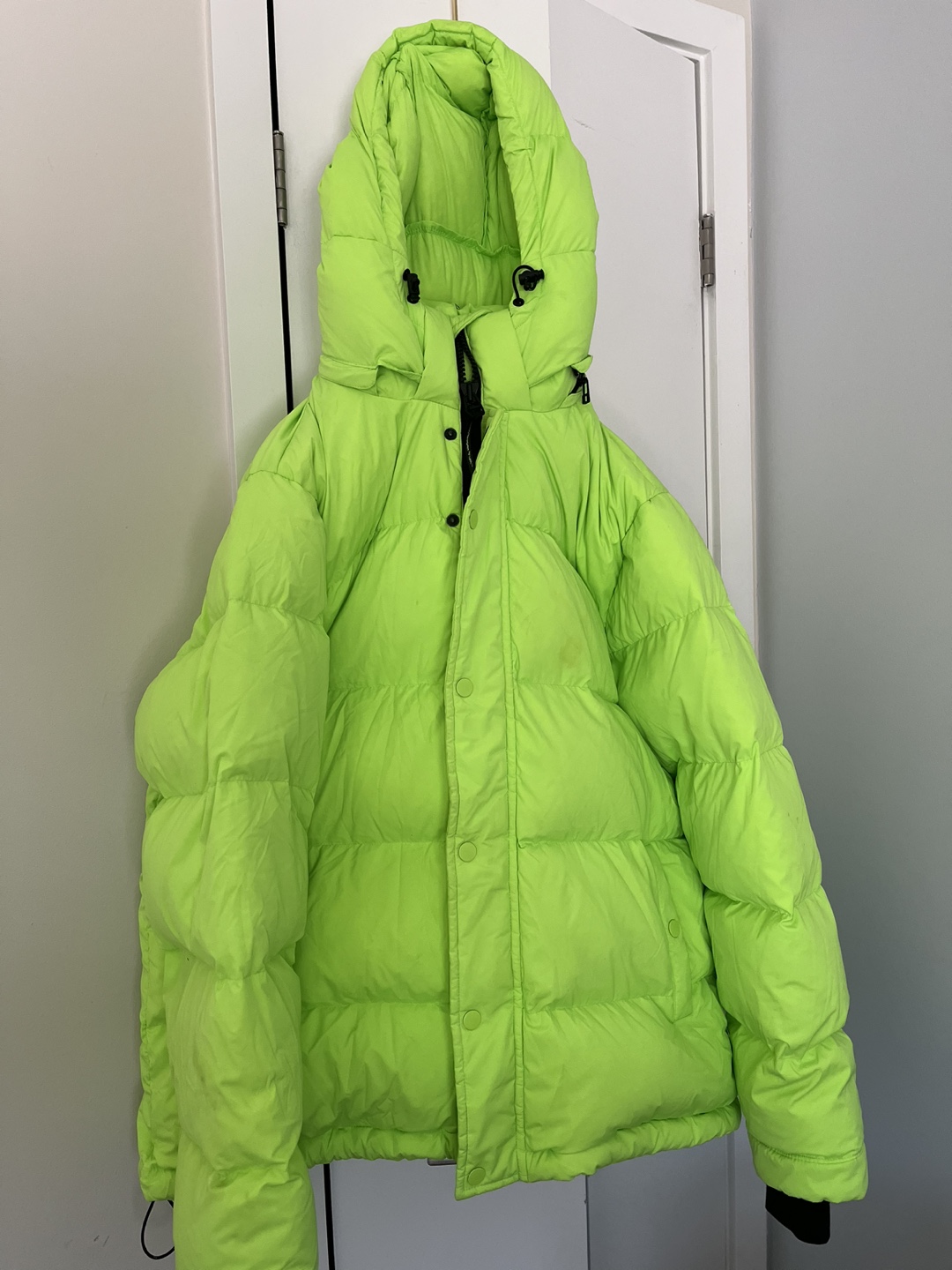 Neon Green Super Puffer Jacket - photo 2