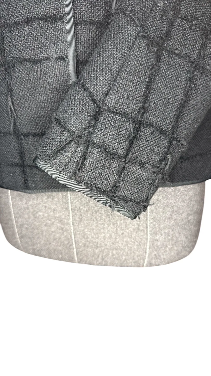 Pink Tartan Black fitted Blazer textured fabric image indicator(4)