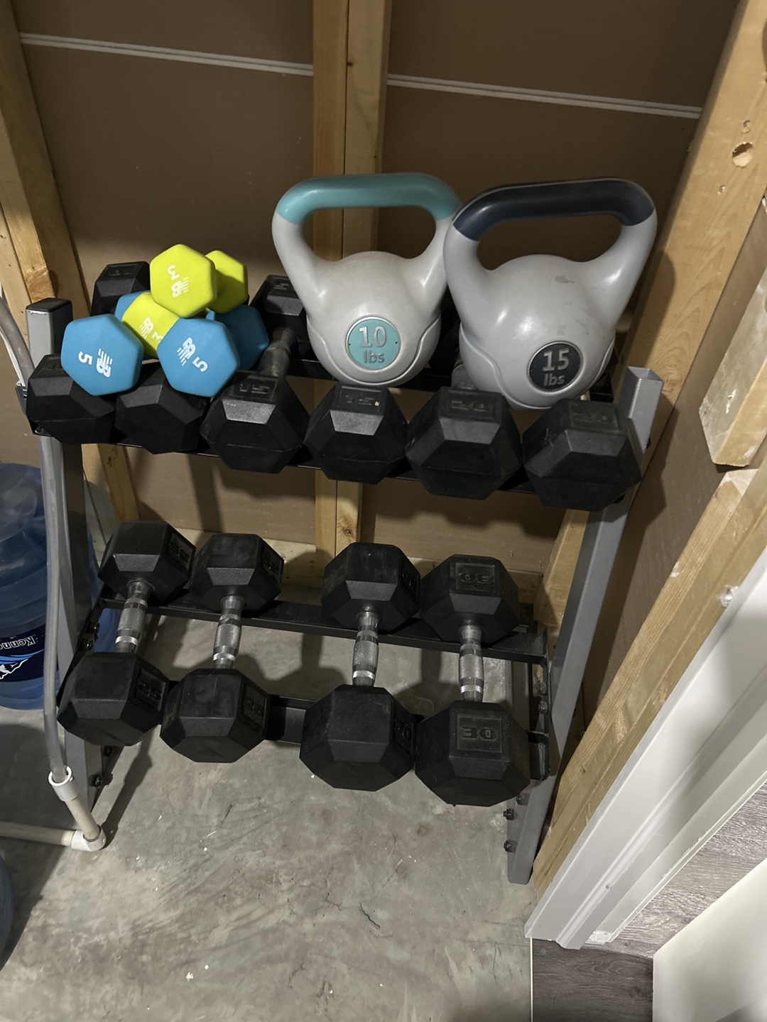 Home Gym Weight Set with Kettlebells