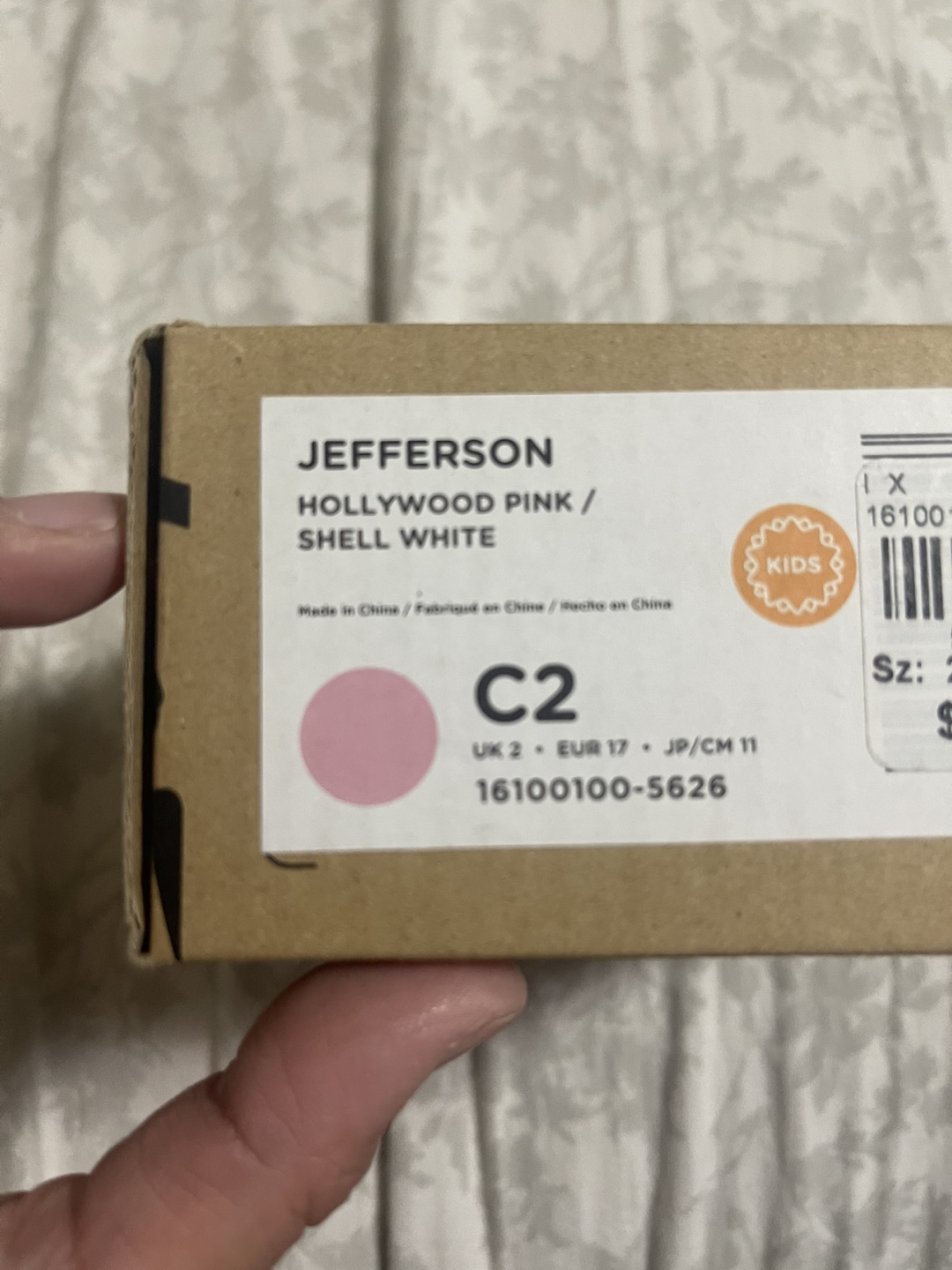 Native Jefferson Pink Kids Shoes Size 2 - photo 2
