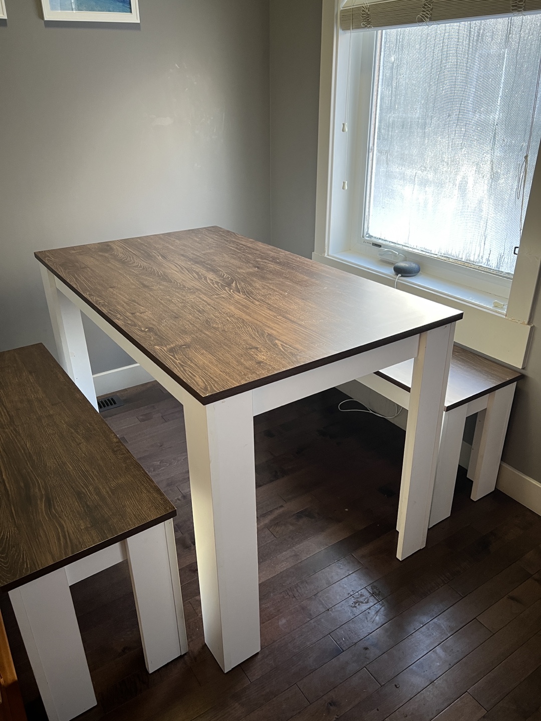 Nook table and bench