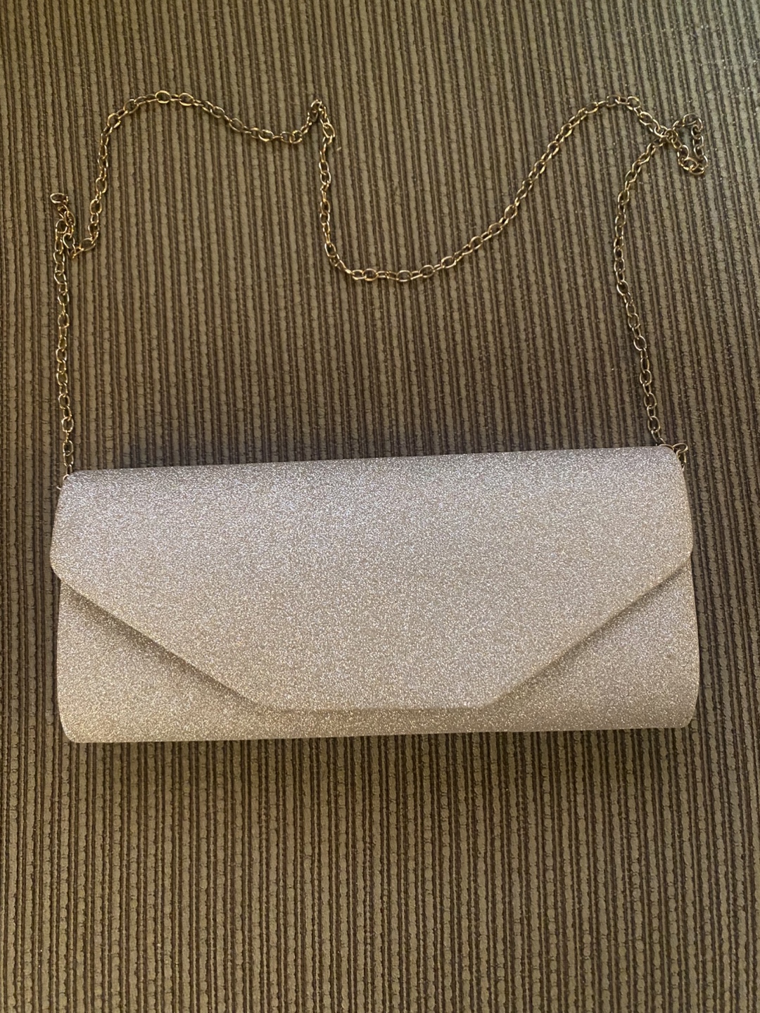Champagne Glitter Clutch Purse