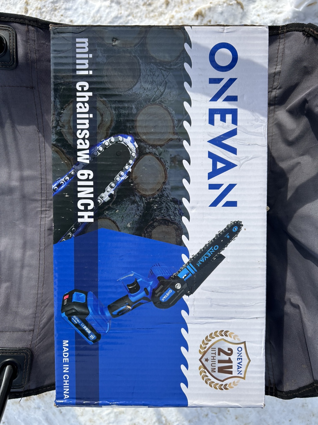 ONEVAN 6-Inch Mini Cordless Chainsaw - photo 2