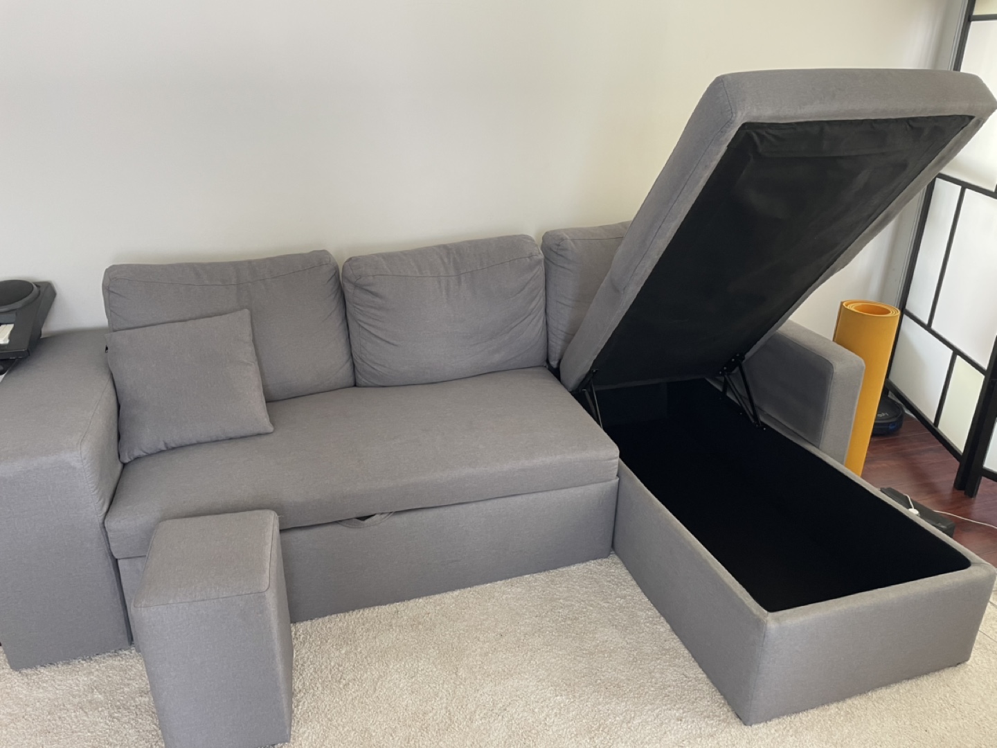 Corner Sectional Sofa-Bed with Storage - photo 4
