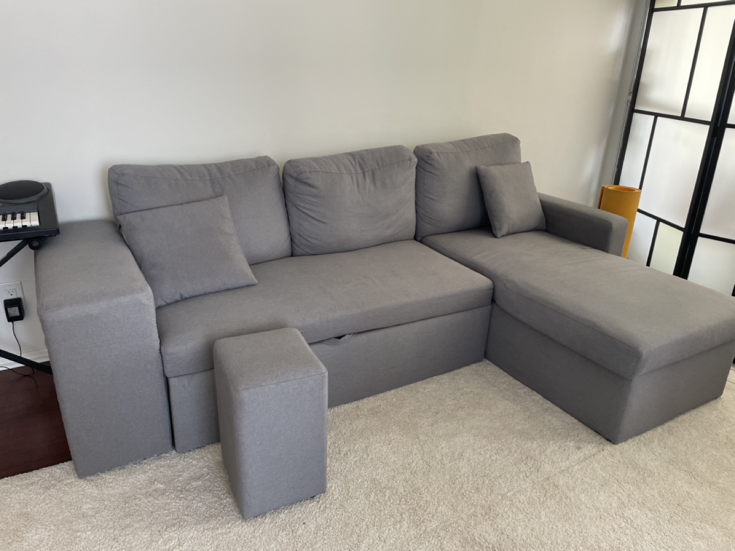 Corner Sectional Sofa-Bed with Storage - photo 3