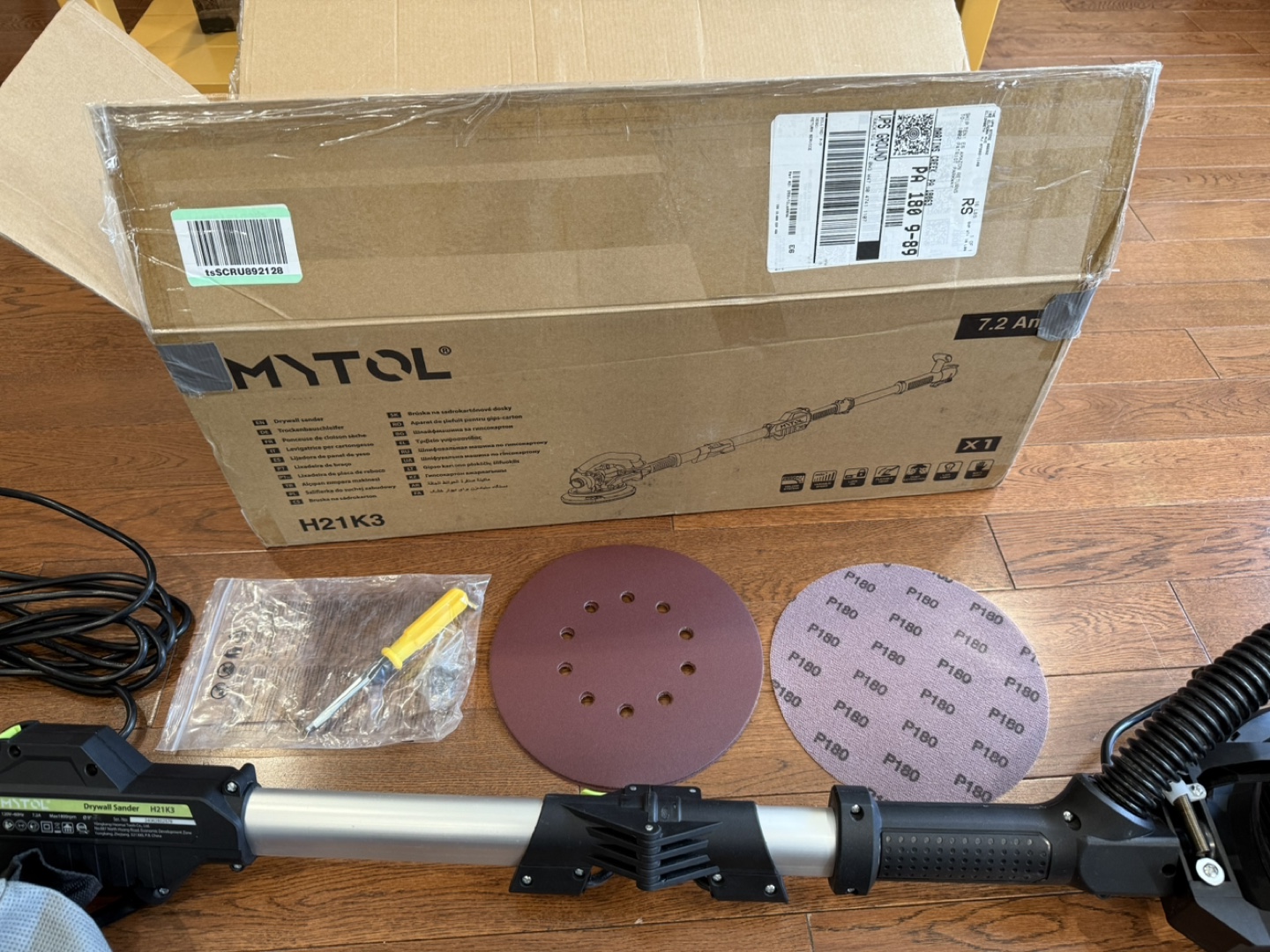 Drywall Sander MYTOL H21K3 7.2 amp 1800RPM - photo 3