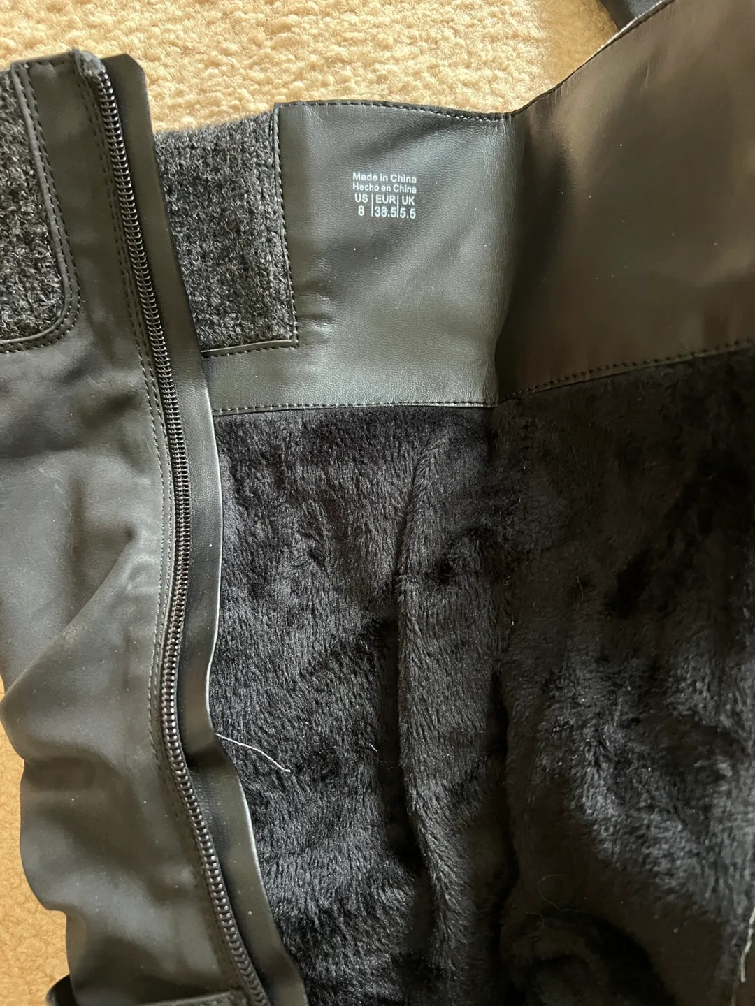 Women's Black Slouch Boots image indicator(4)