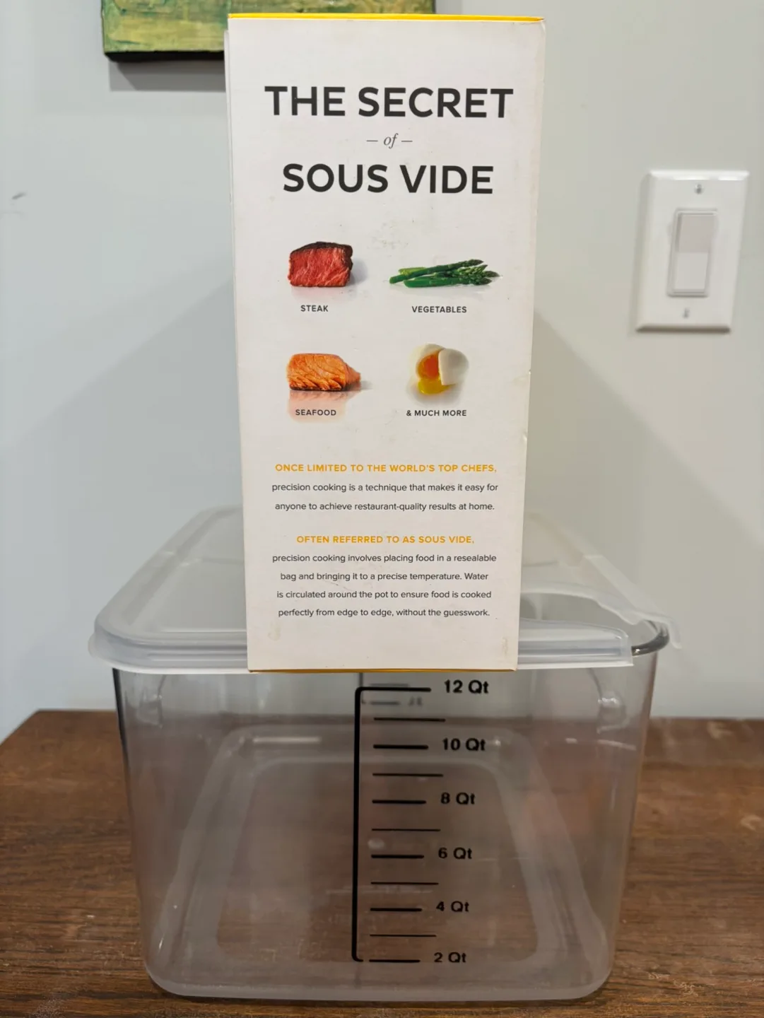 Sous Vide + 8 Quart Rubbermaid Container image indicator(4)