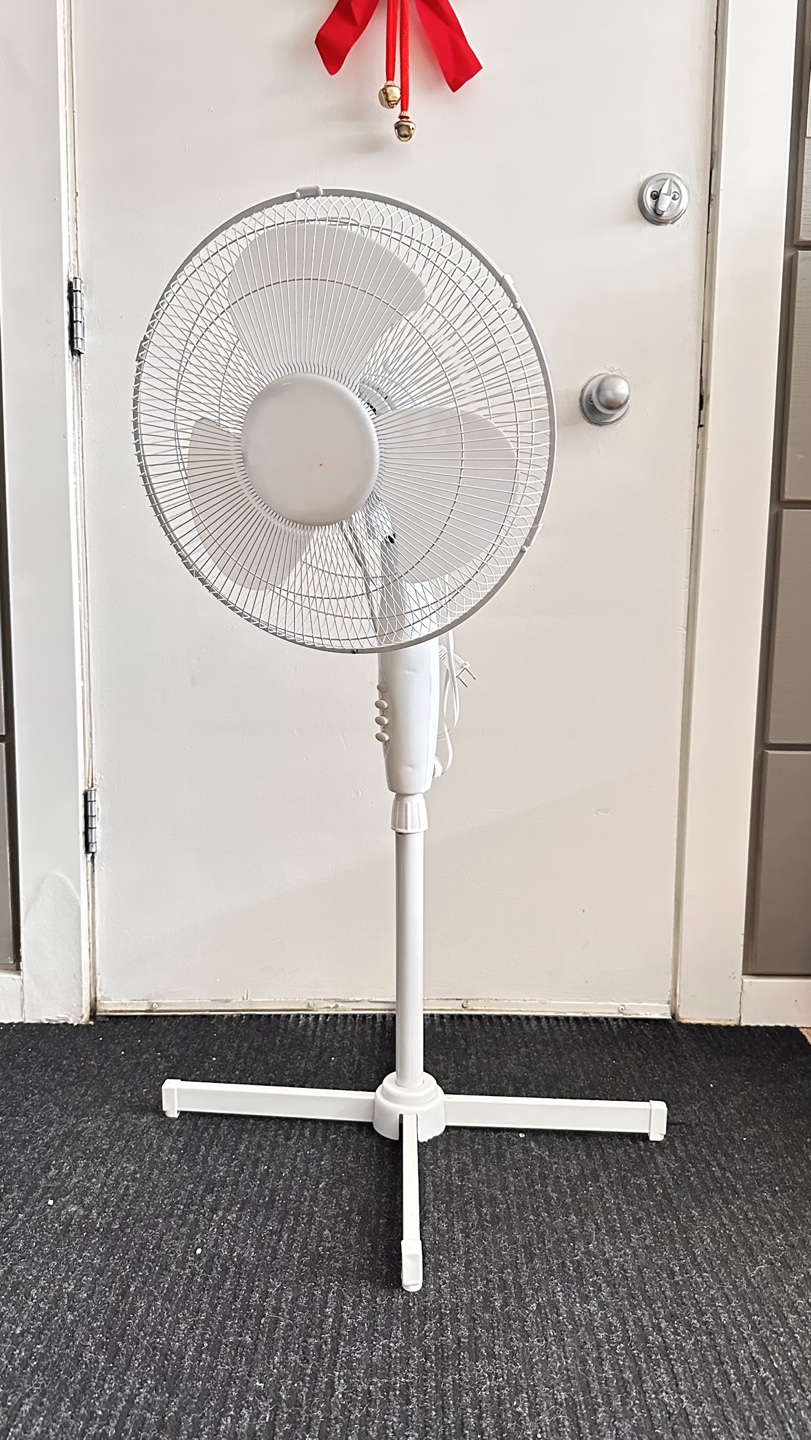 White Pedestal Fan