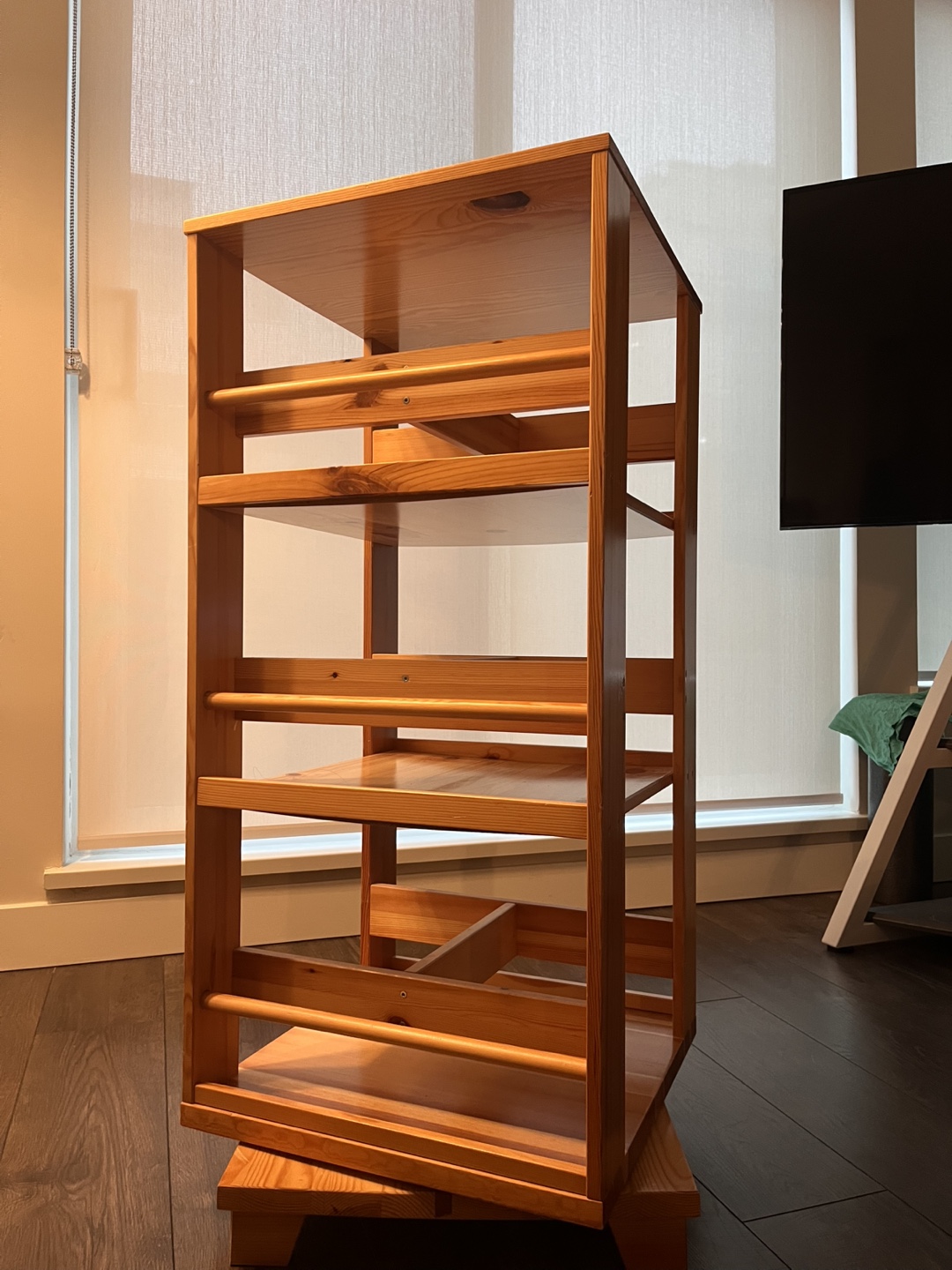 Pine Wood Multi-Shelf Storage Unit