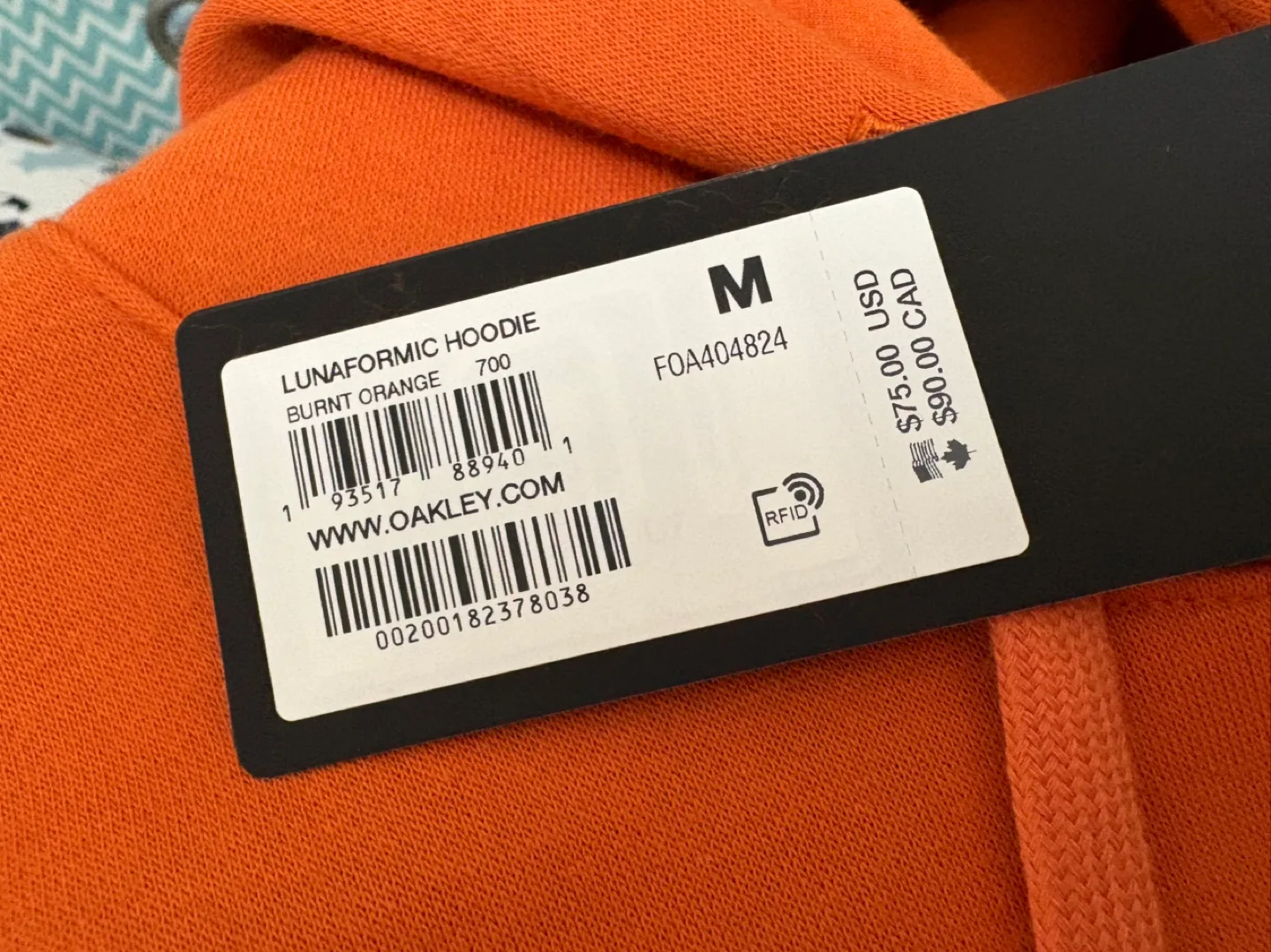 Oakley Men’s Lunaformic Hoodie - Burnt Orange image indicator(3)