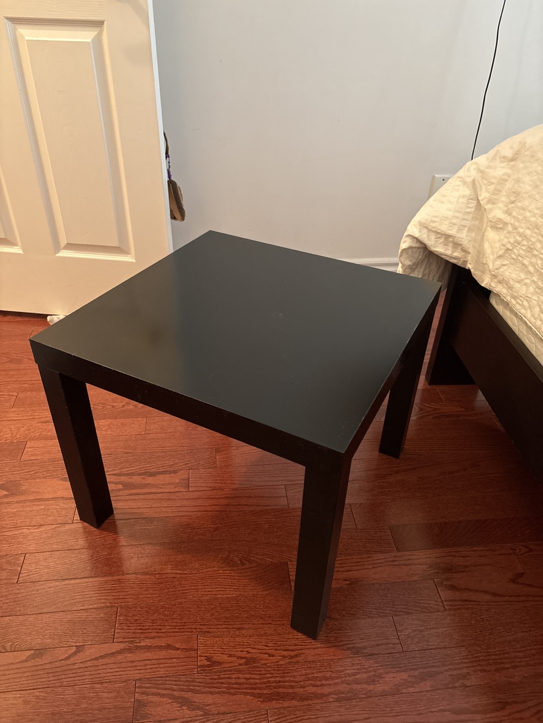 Ikea Black Square End Table - photo 2