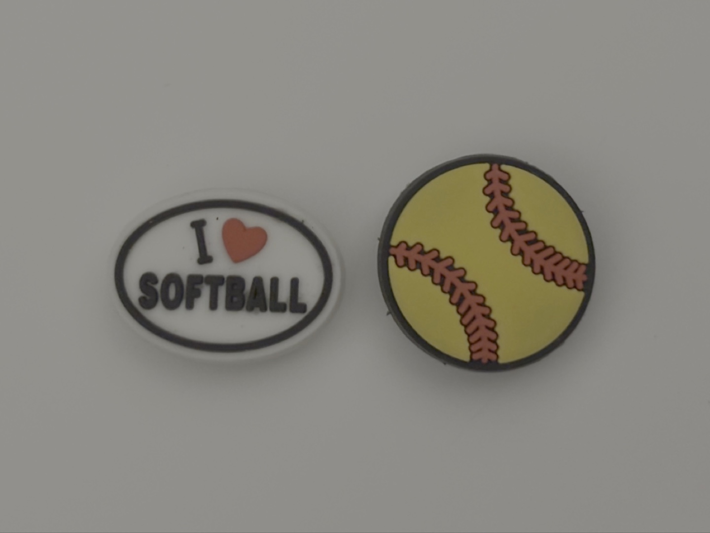Softball Jibbitz Charms - 2 Pack