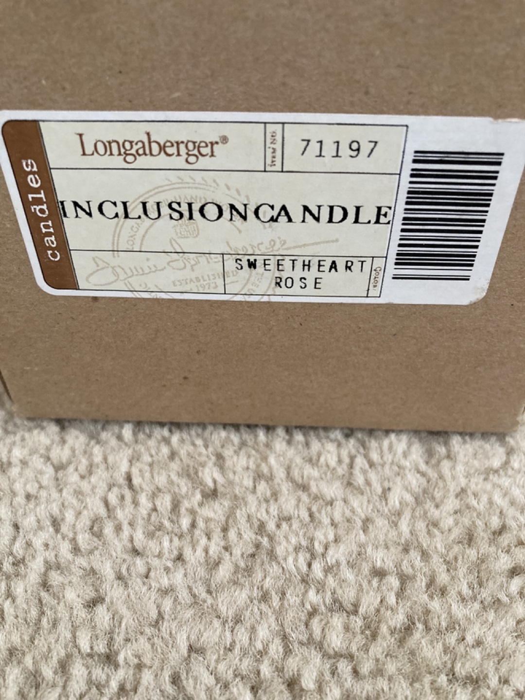 Longaberger Sweetheart Rose Inclusion Candle - photo 2