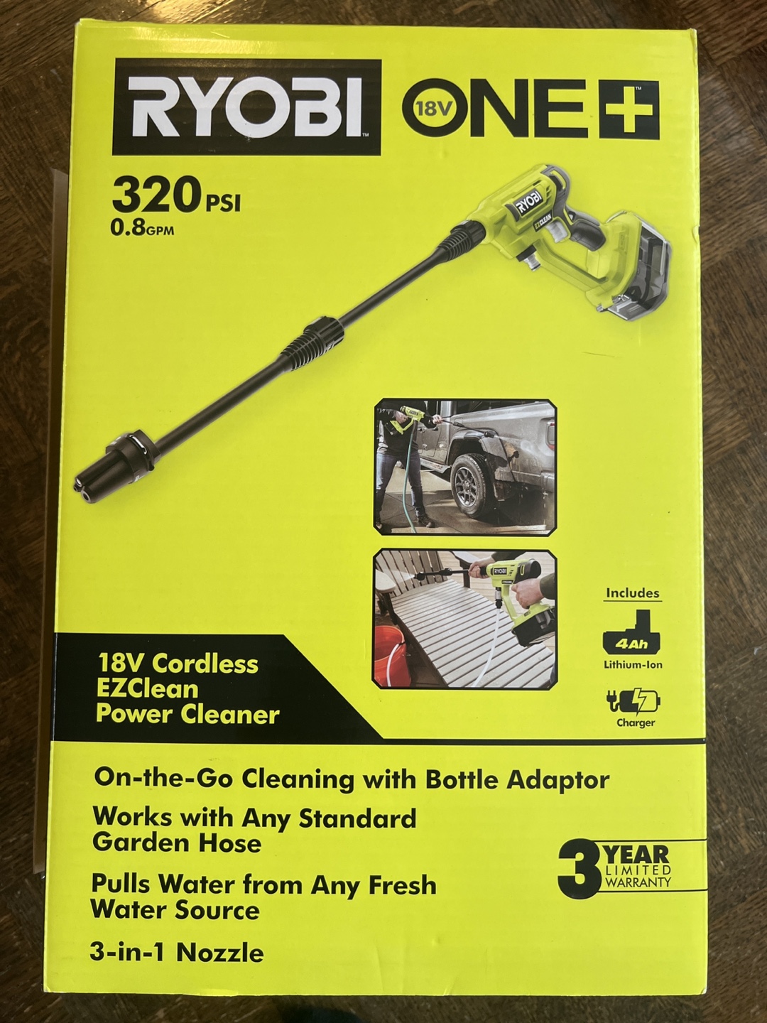 Ryobi 18V Cordless EZClean Power Cleaner