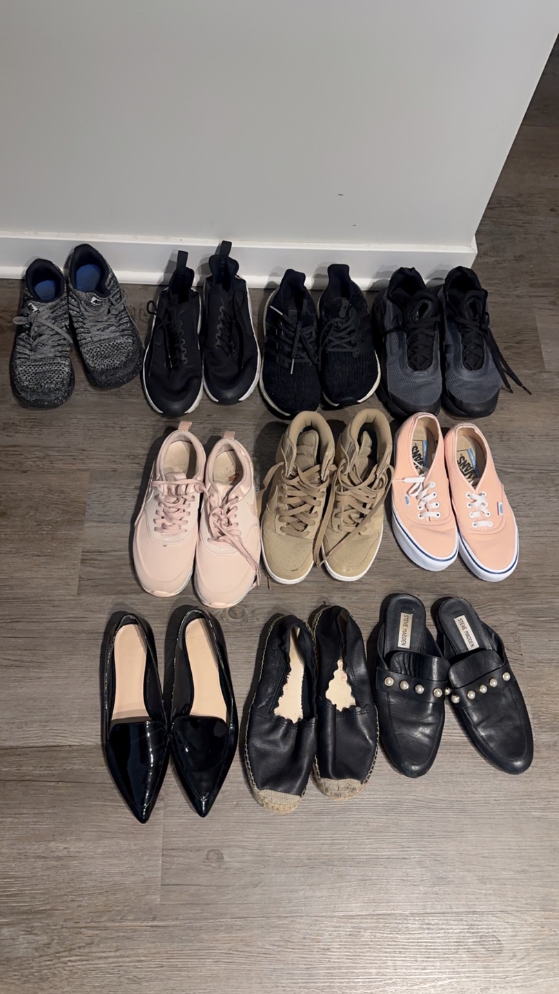 Bulk Women's Shoe Lot - Sneakers, Flats, Mules