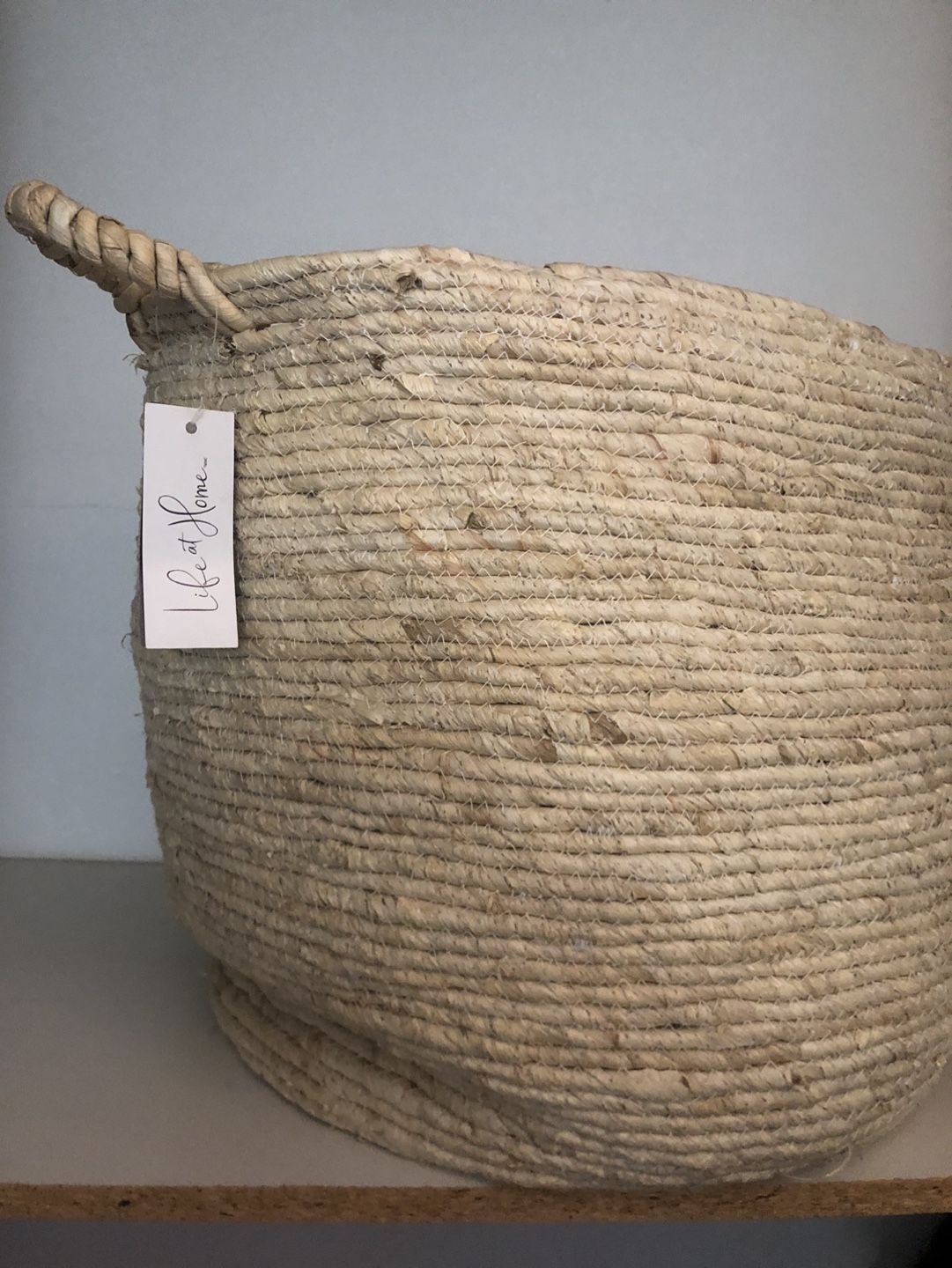 Large Seagrass Storage Basket with Handles