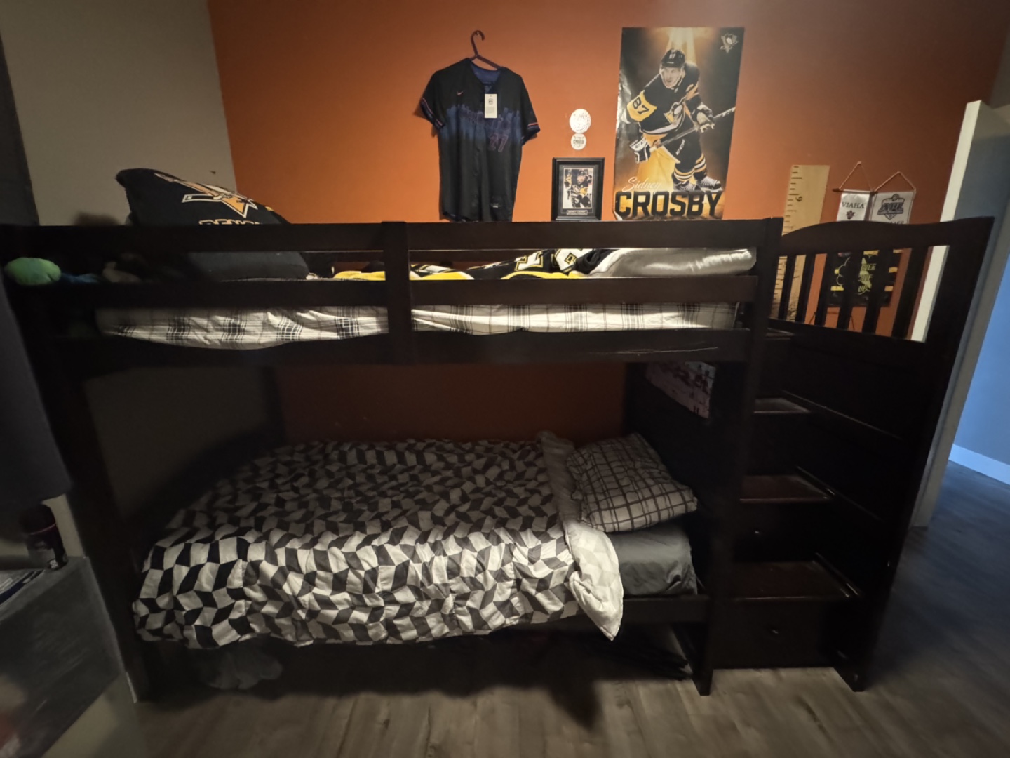 Kids Bunk Bed with Built-in Storage