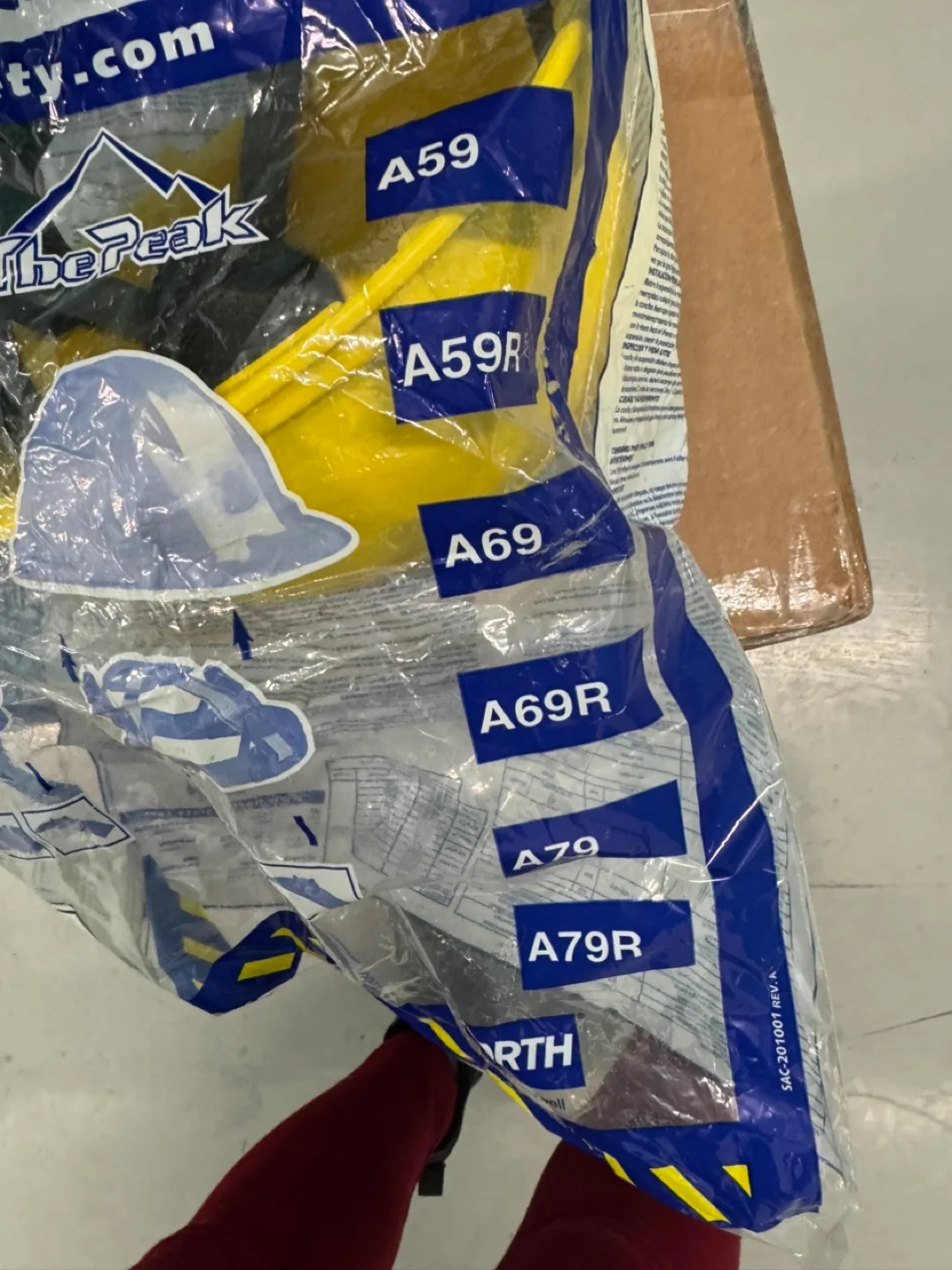 New North Safety Products TherPeak Yellow Safety Helmet image indicator(2)