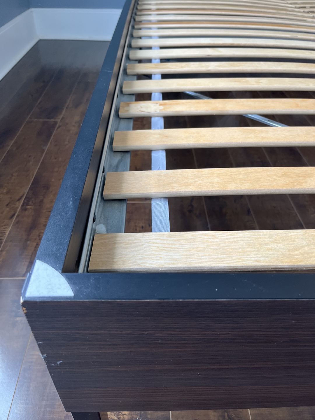 IKEA Queen Bed Frame with luroy slated base - photo 2