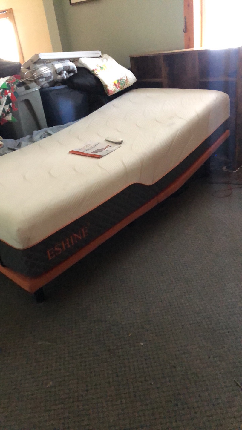 Eshine Adjustable Bed Base with Headboard
