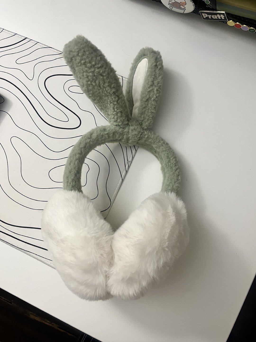 Adorable Bunny Ear Plush Earmuffs - photo 2