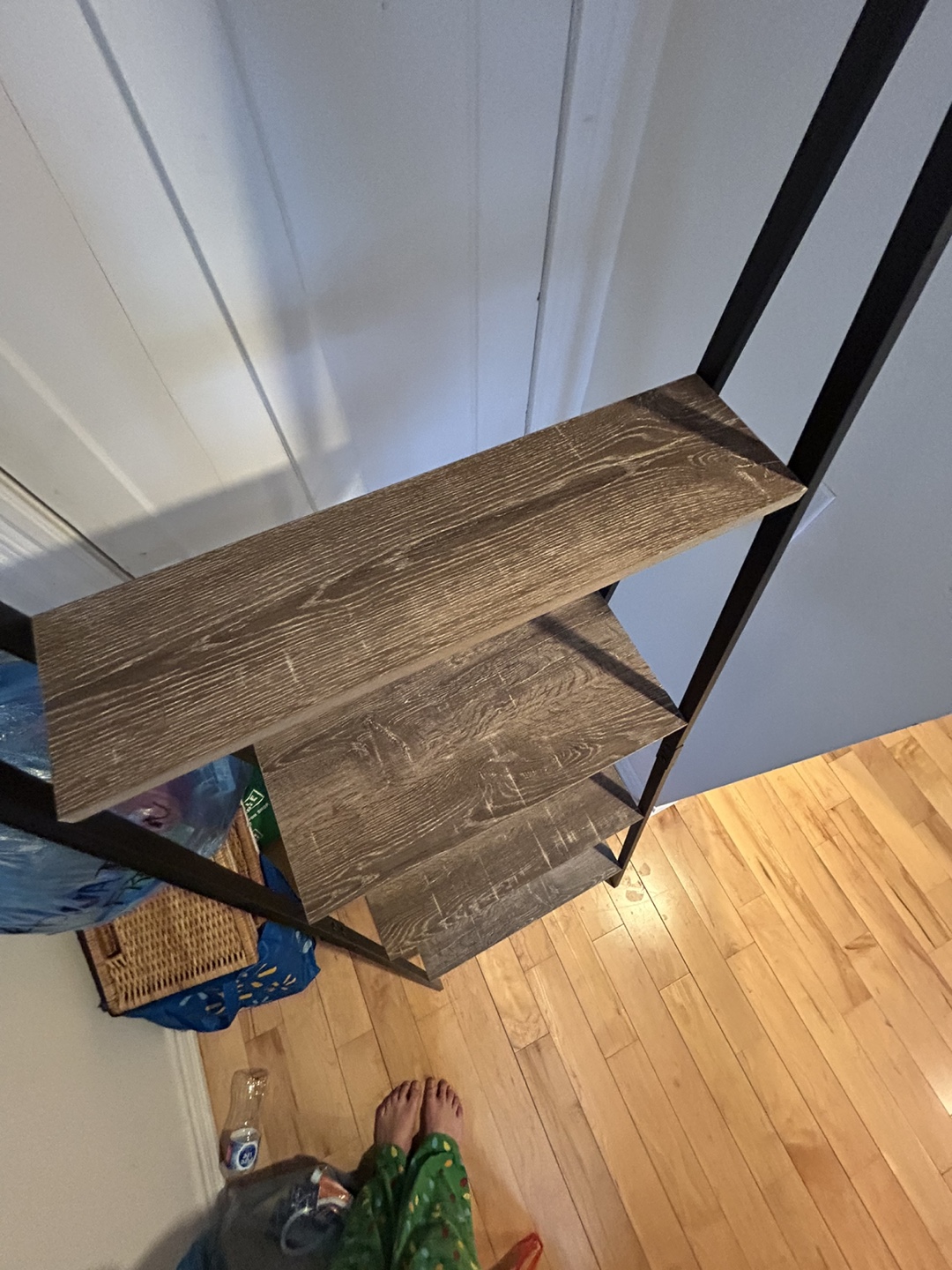 4-Shelf Ladder Bookcase - Industrial Style - photo 5