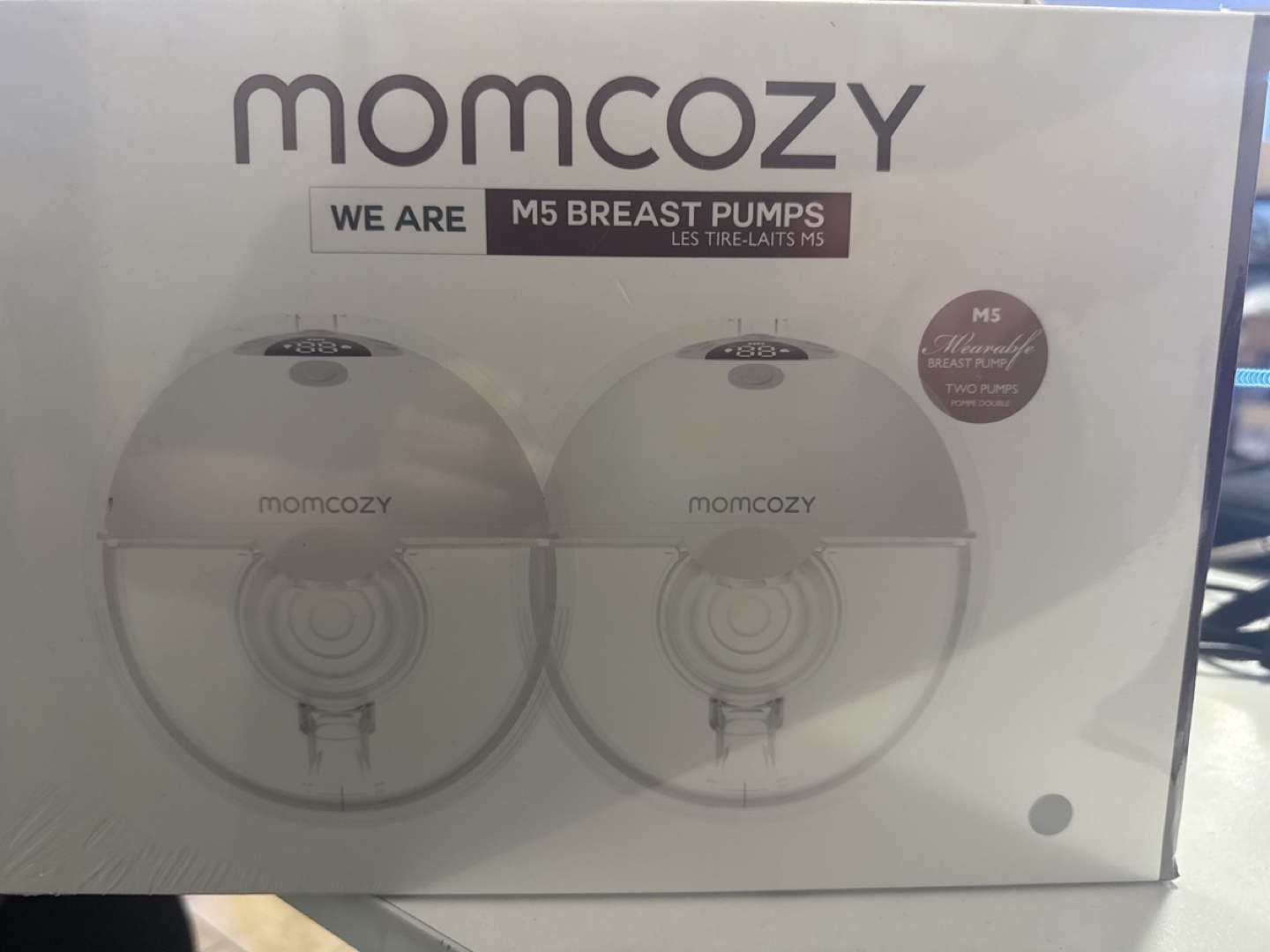 Momcozy M5 Wearable Breast Pump - Double Pump - New in Box