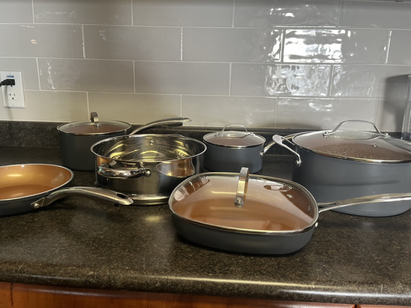 Copper Chef 10-Piece Cookware Set with Steamer - photo 3
