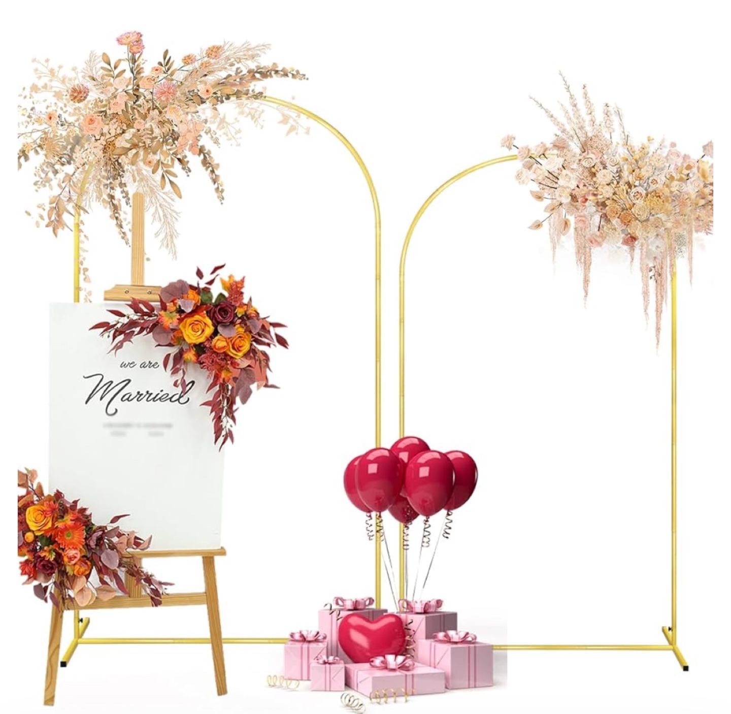 Gold Metal Arch Backdrop Stand - Decor - photo 2