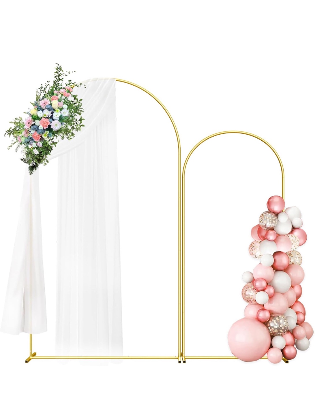 Gold Metal Arch Backdrop Stand - Decor