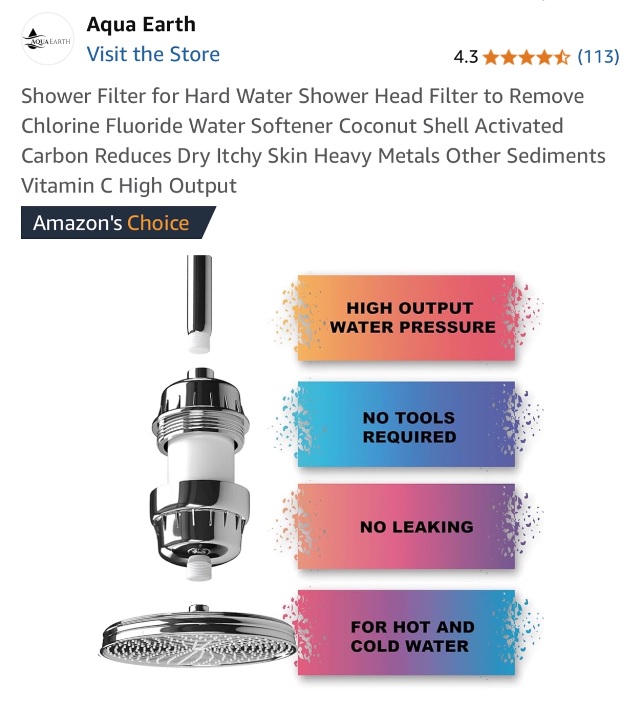 Aqua Earth 15-Stage Shower Filter - New in Box - photo 5