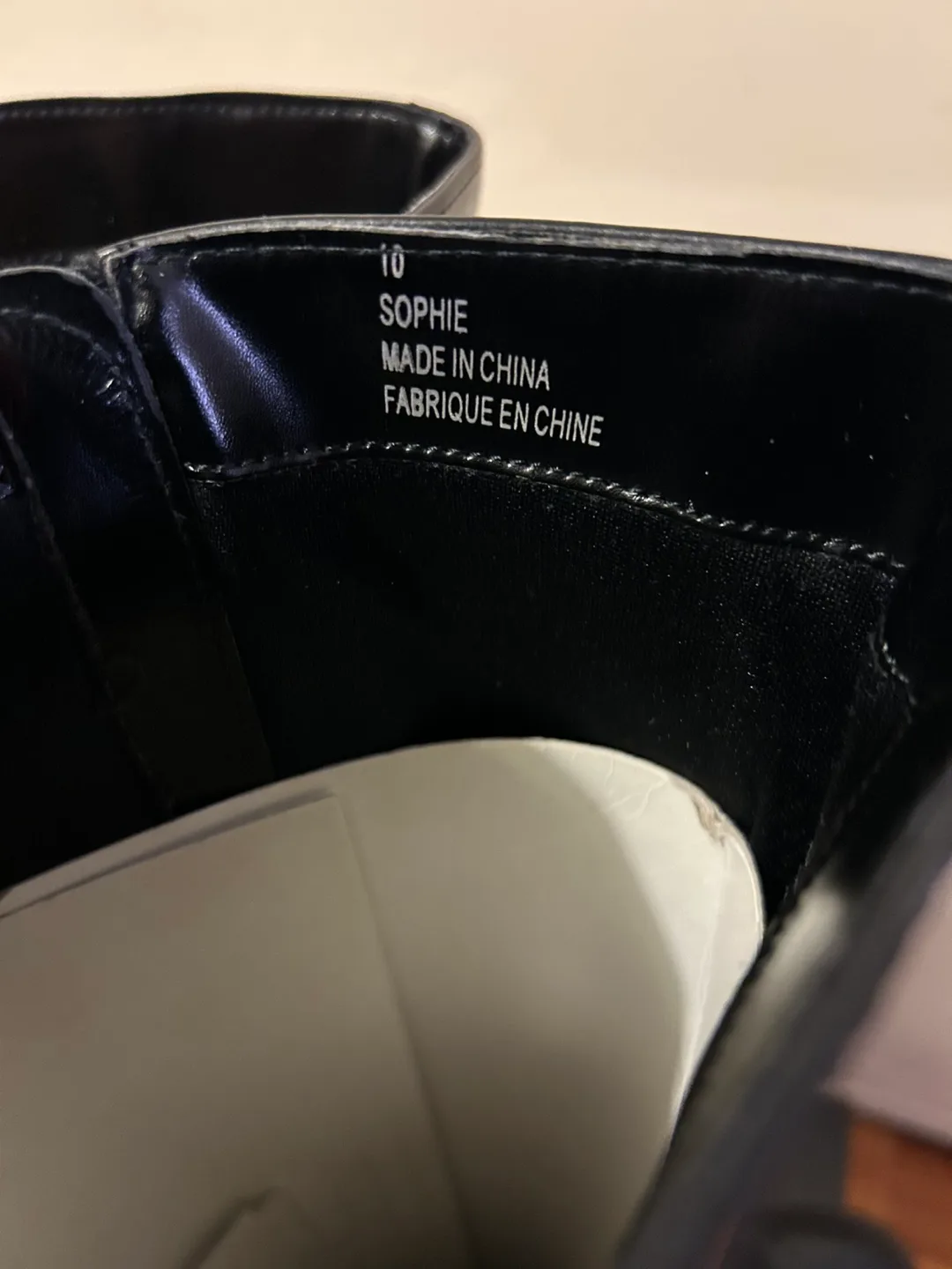 Women's Black Knee-High Boots - Size 10 image indicator(4)