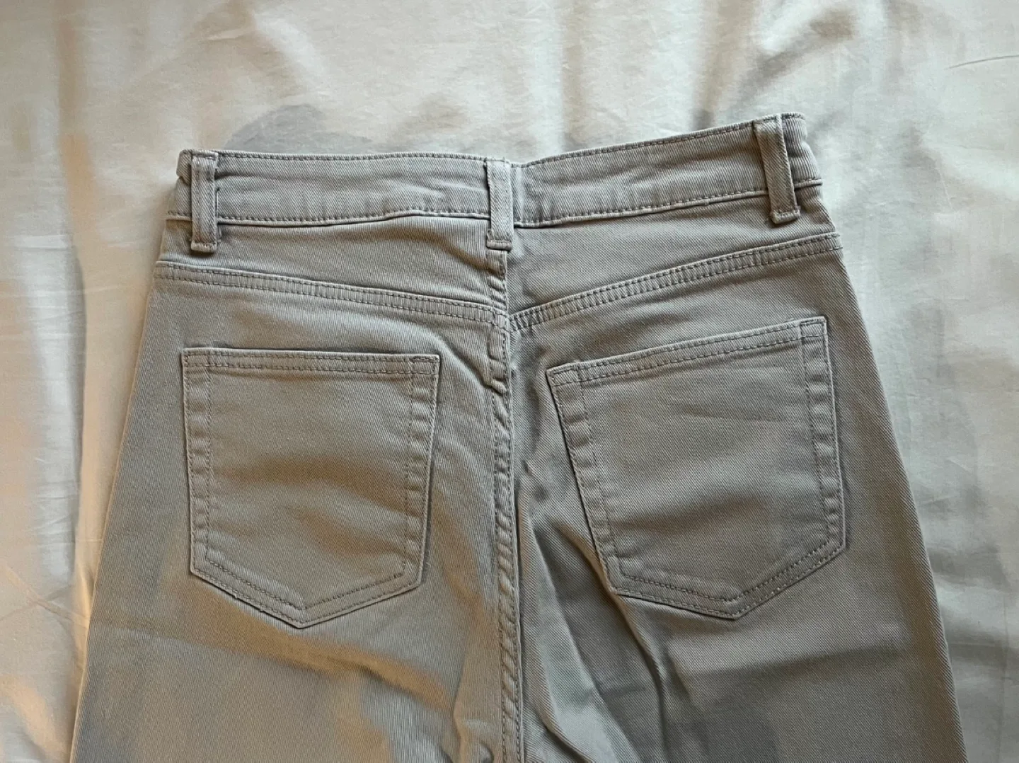 Light Grey/Beige Wide Leg pants image indicator(3)