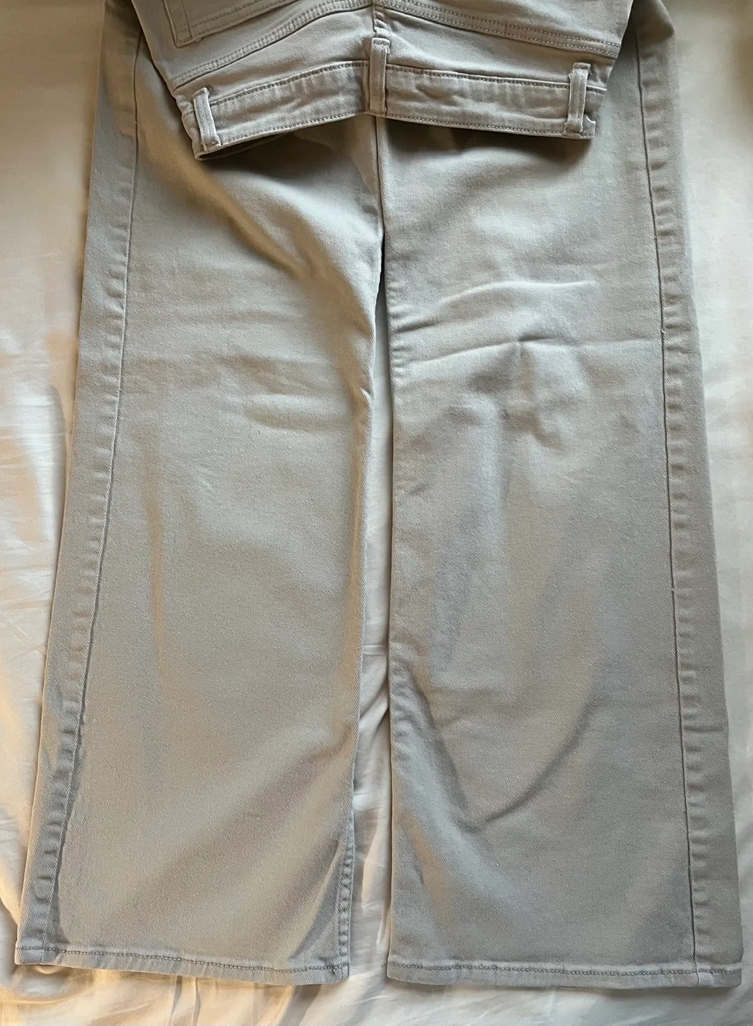 Light Grey/Beige Wide Leg pants image indicator(4)