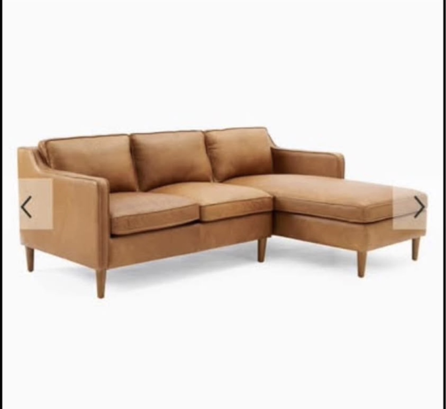 Leather Sectional Sofa Couch West Elm