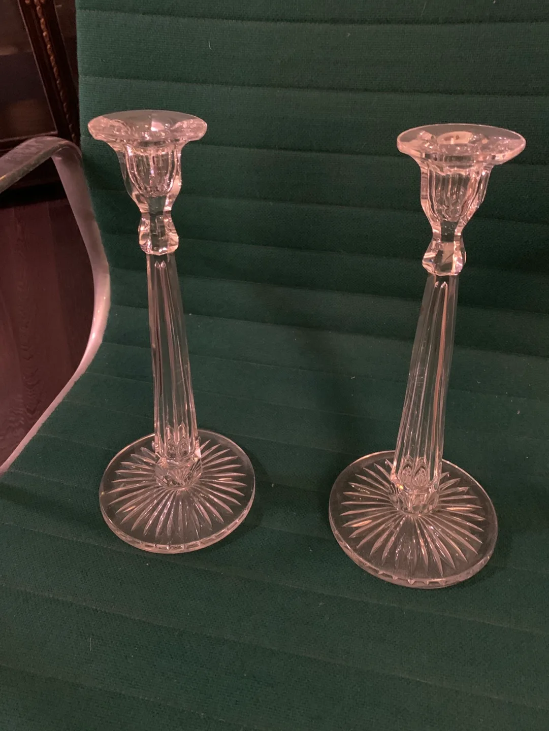 Pair of Crystal Candle Holders thumbnail
