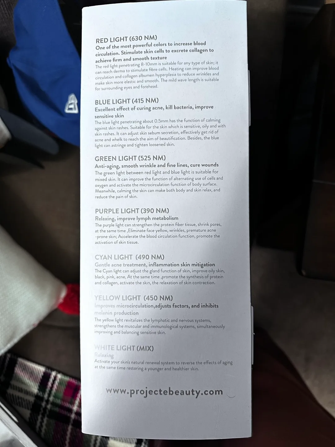 Project E Beauty Photon LED Therapy Mask image indicator(4)