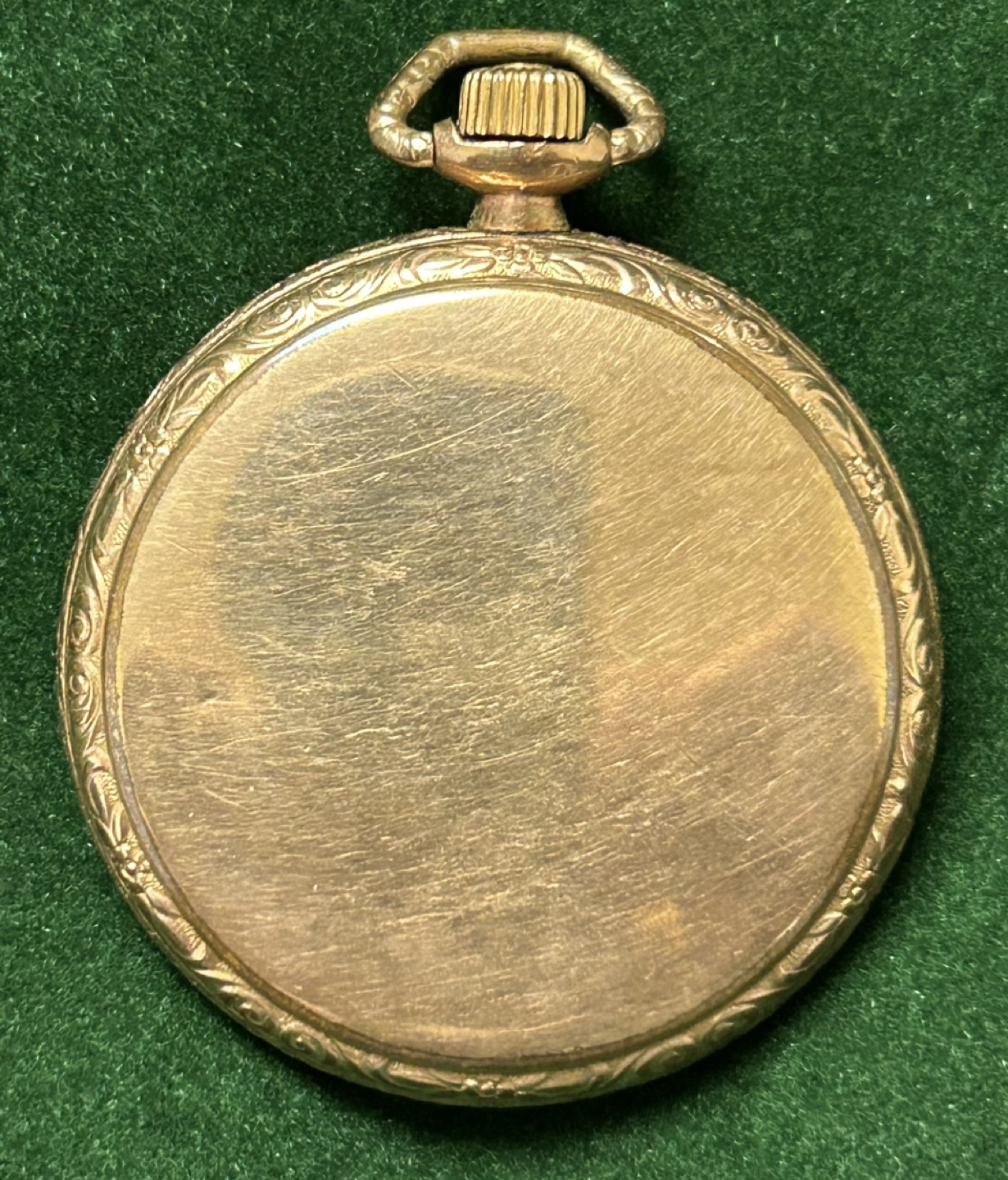 Antique Melwin Pocket Watch, 7 Jewels, Gold-Plated Case - photo 2
