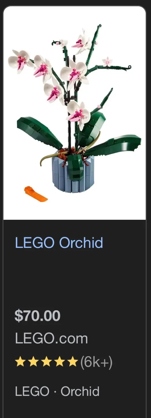 LEGO Botanical Collection Orchid 10311 image indicator(2)