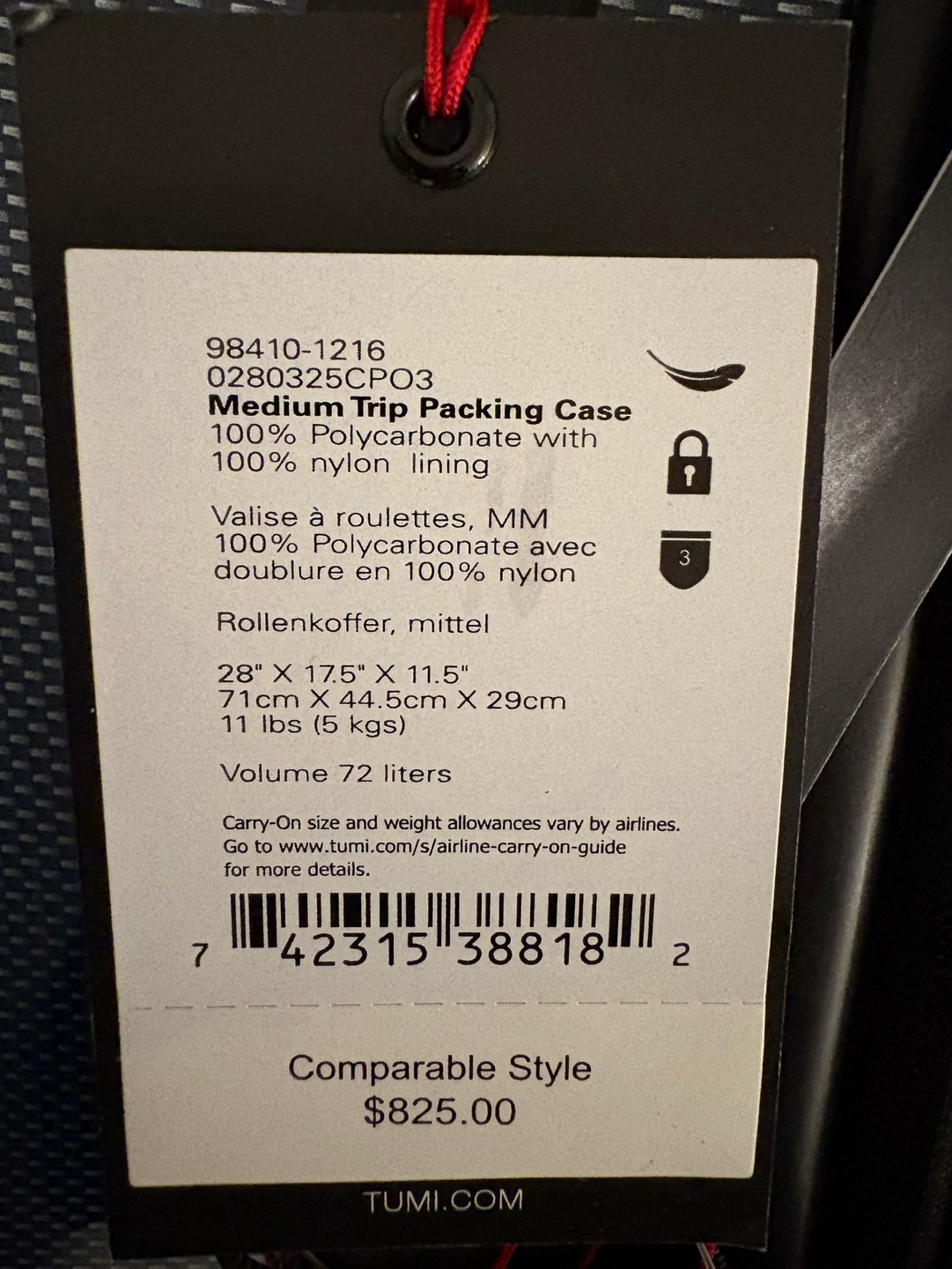 TUMI Medium Luggage - photo 3